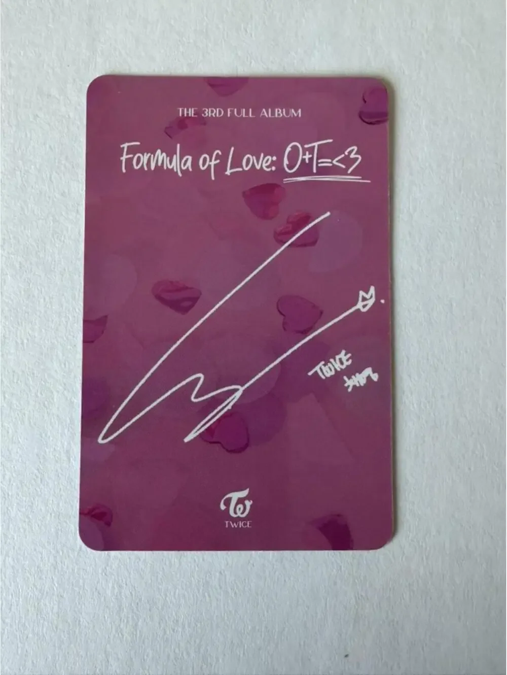 Twice Chaeyoung FORMULA OF LOVE Album Photocard